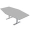Skutchi Designs 45.25 in W, 84 in L, 29 in H, Engineered Wood Top, Grey HAR-HEX.IR-46x84-T-XD01 - alternate 1